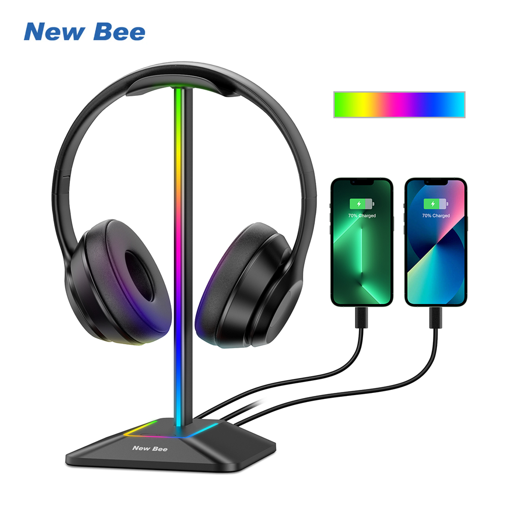 Gaming Set Accessories - 新しい Bee Z8 RGB ヘッドフォンスタンドホルダー 2