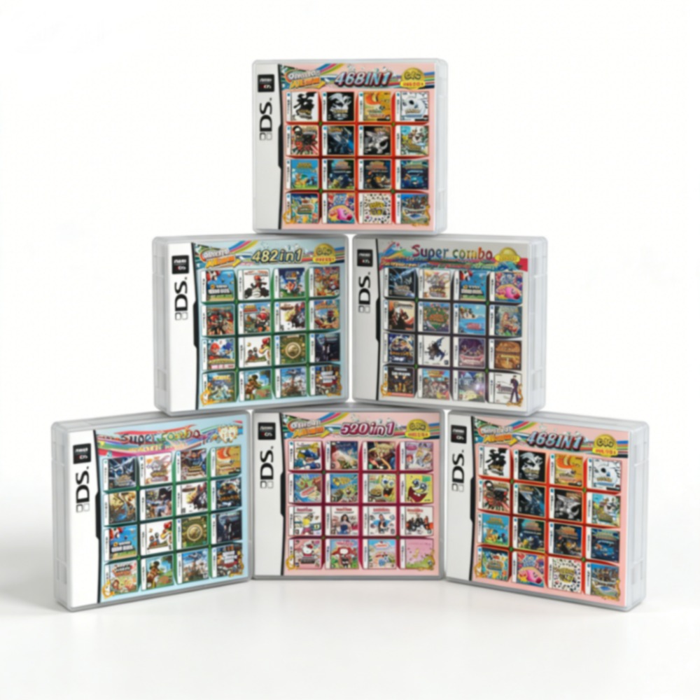 Gaming Accessories Retro - ポケモンをテーマにしたマルチゲームカートリッジ（DS/3DS/NDSL/2DS対応）- クラシックなレトロゲームがプリロード済み、プラグ＆プレイ対応の携帯型ゲームアクセサリー