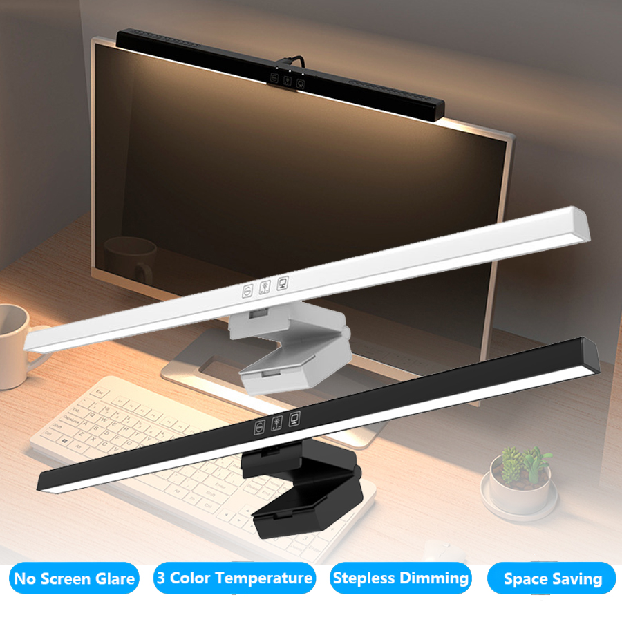 Monitor Light Bar - 50cm LEDモニターライトバー スクリーンハンギングランプ 無段階調光 USBデスクライト PCコンピューター学習