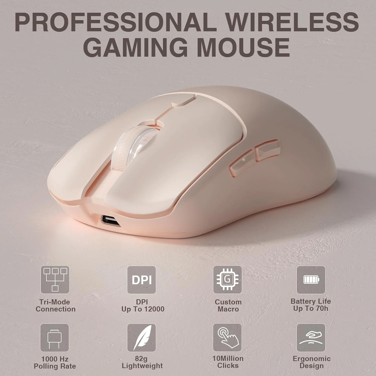 Gaming Accessories - AULA SC580X トライモードワイヤレスゲーミングマウス 12000DPI PAW3325 500mAh