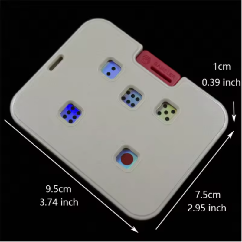 Gaming Accessories Table - ポータブルダイス EDC ストレス解消 メカニカルカードプレスダイス、テーブルゲーム、パーティー用ギフト、楽しくてインタラクティブなゲームアクセサリー