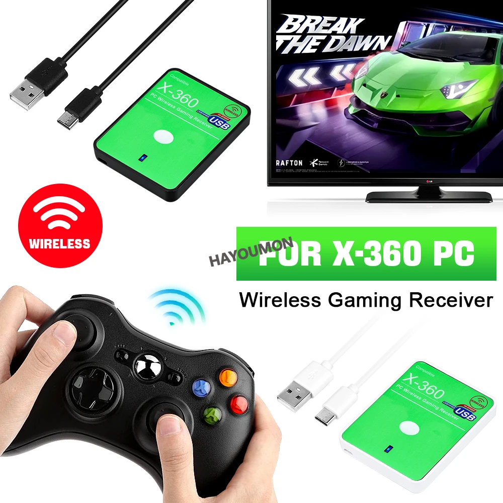 Gaming Controllers Xbox Accessories - 新しいワイヤレスゲーミングレシーバー XBOX 360 PC アダプター Xbox360