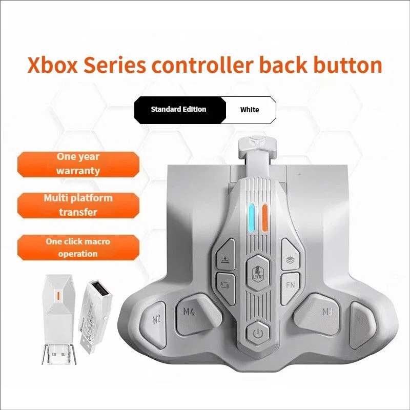 Gaming Controllers Xbox Accessories - Xboxシリーズコントローラー用バックキーワイヤレスレシーバー、専用バックキーマクロゲーミンググリップアクセサリー