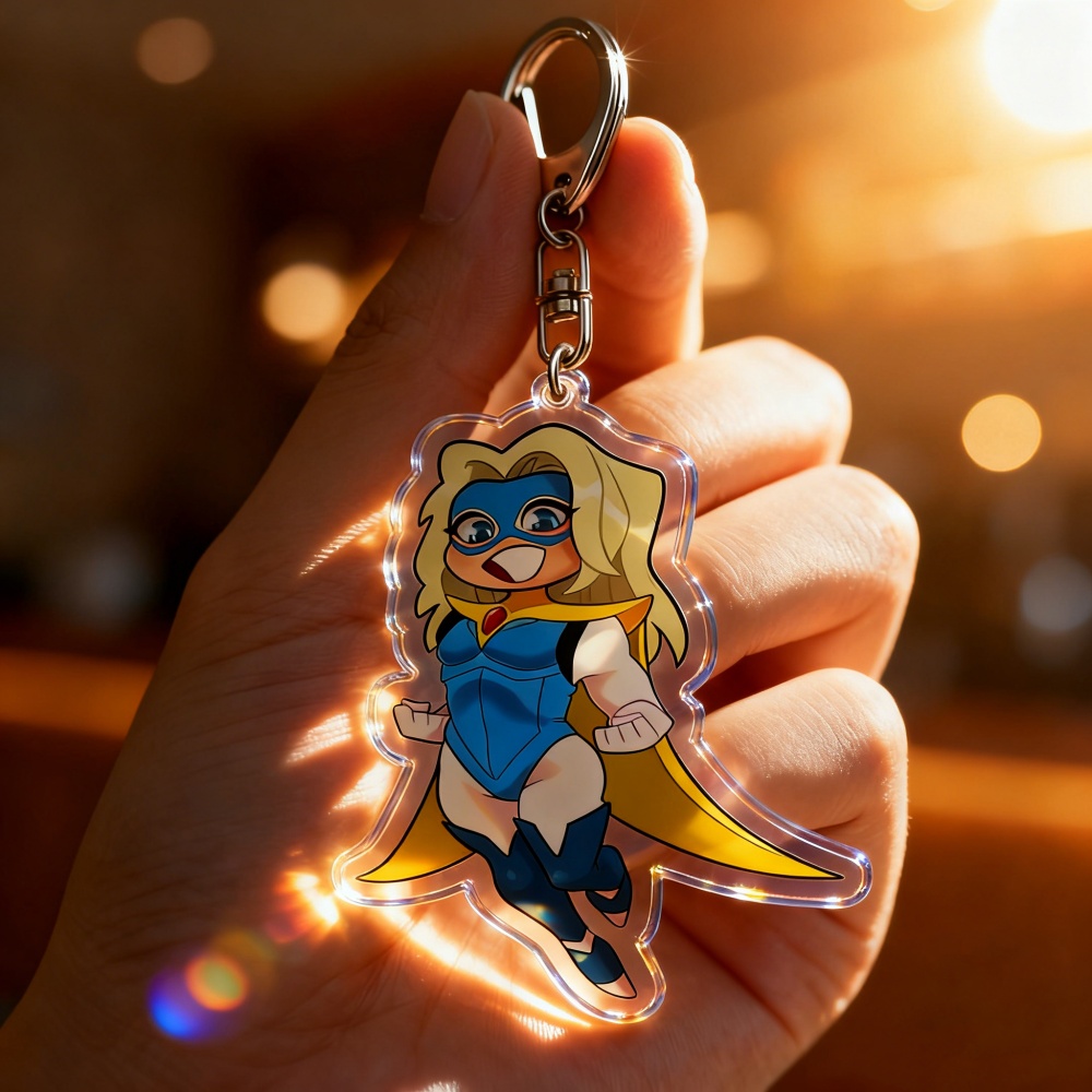 Gaming Accessories Gifts For Men - ゲーム漫画ちびキーホルダーアクセサリー用メカマンブロンドブレザーロバートロバートソンキーリングジュエリーゲームファンギフト