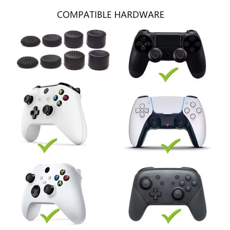 8 個コントローラーシリコンアナログ親指スティックグリップキ - Gaming Accessories Xbox Series X のレビューと価格