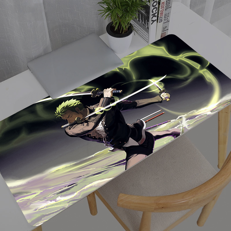 大型マウスパッドオフィスワンピースロロノア・ゾロコンピュータ - Gaming Accessories Table のレビューと価格