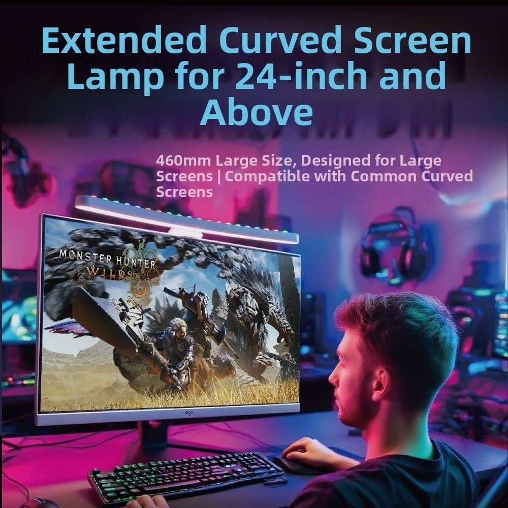 RGB雰囲気モニターライトバー タッチコントロール調光機能  - Monitor Light Bar のレビューと価格