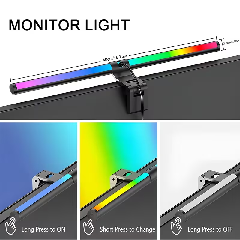 コンピューターモニターライトバー、PCモニター用USB電源L - Monitor Light Bar のレビューと価格