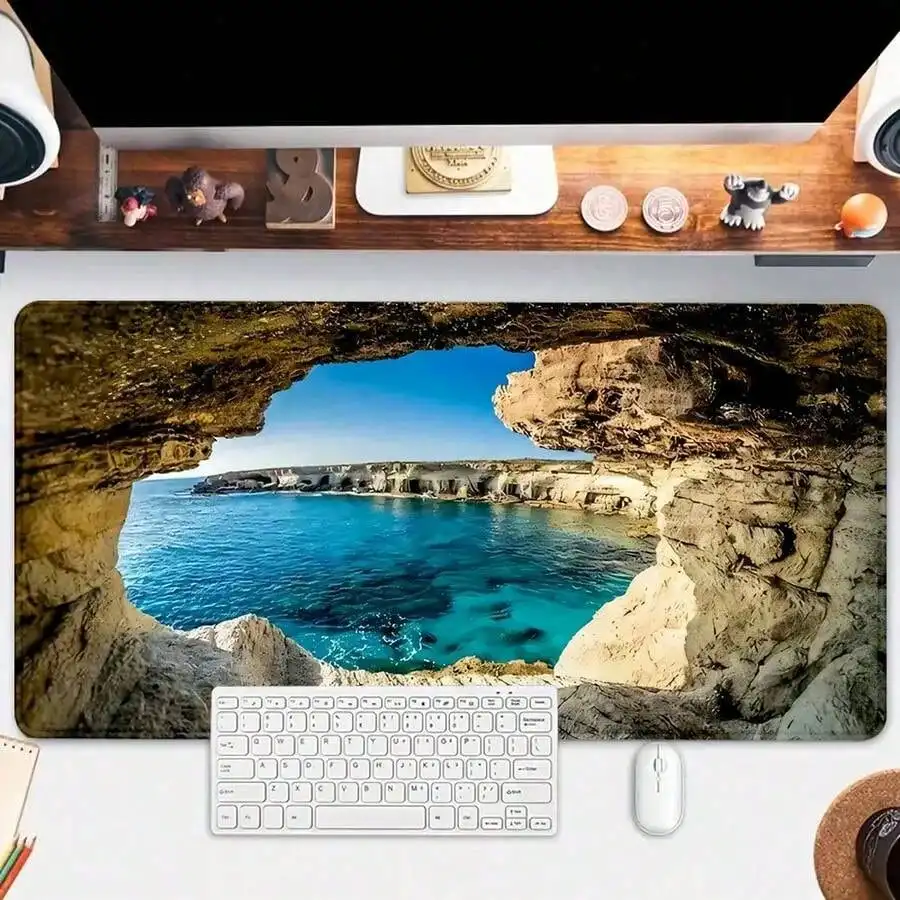 ブルーオーシャンマウスパッド サマービーチデスクパッド 大型 - Gaming Accessories Gifts For Men のレビューと価格