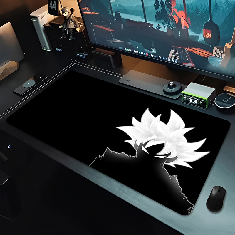 DBZ ブラックアニメマウスパッドドラゴンボール大型 PC  - Gaming Accessories Table のレビューと価格