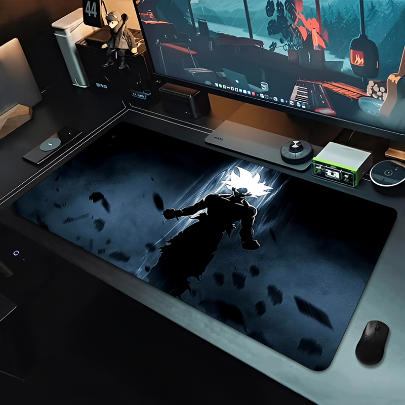 DBZ ブラックアニメマウスパッドドラゴンボール大型 PC  - Gaming Accessories Table のレビューと価格