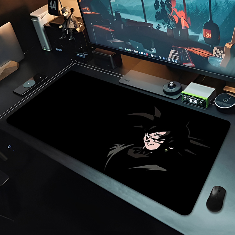 DBZ ブラックアニメマウスパッドドラゴンボール大型 PC  - Gaming Accessories Table のレビューと価格