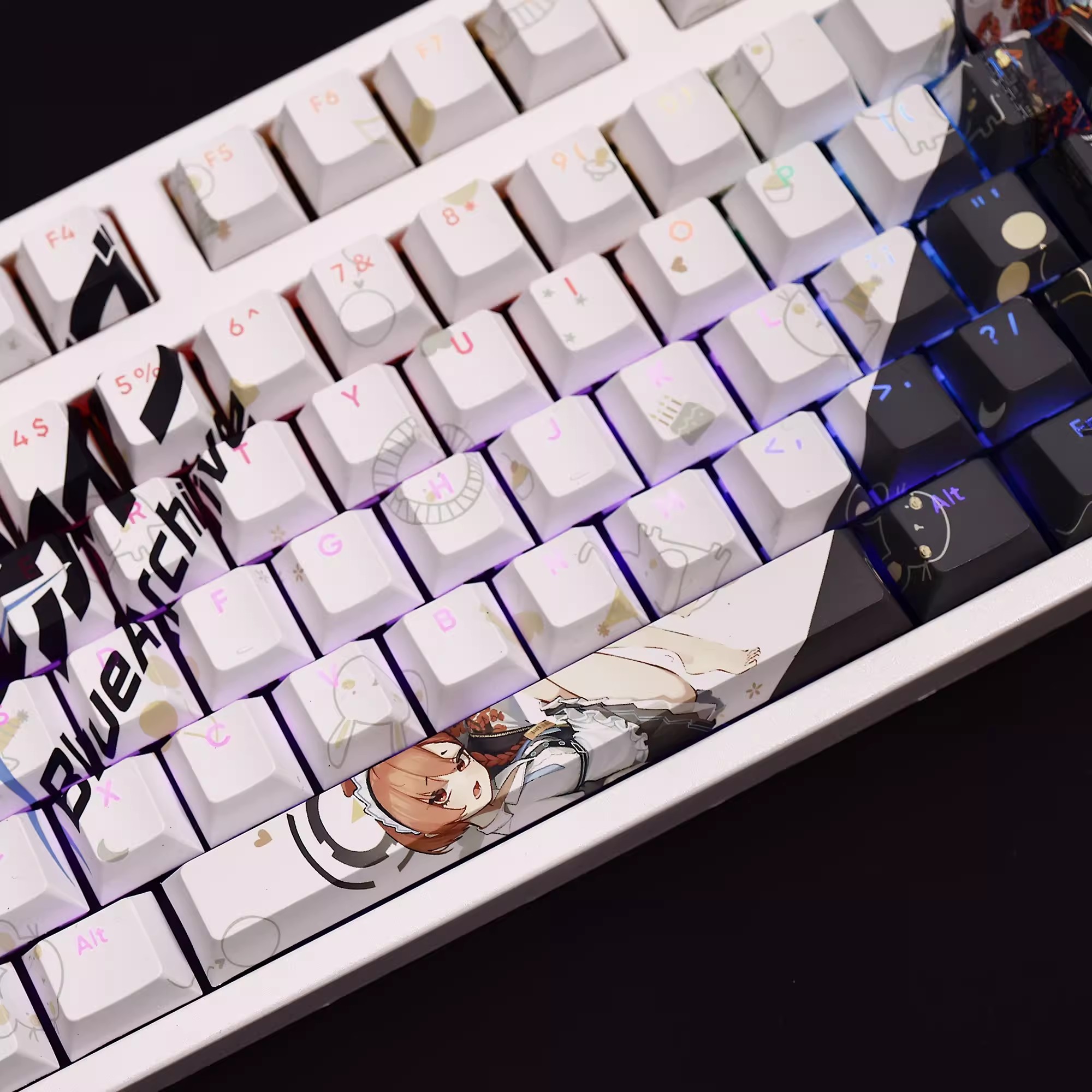 Mikamo neru-バックライト付きキーキャップ,ブルー - Gaming Set Accessories のレビューと価格
