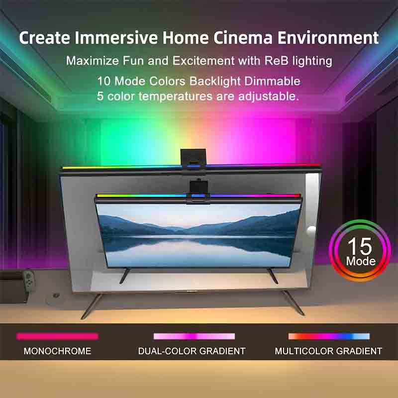 RGB ライト 60/80 センチメートルゲーム雰囲気照明モ - Monitor Light Bar のレビューと価格