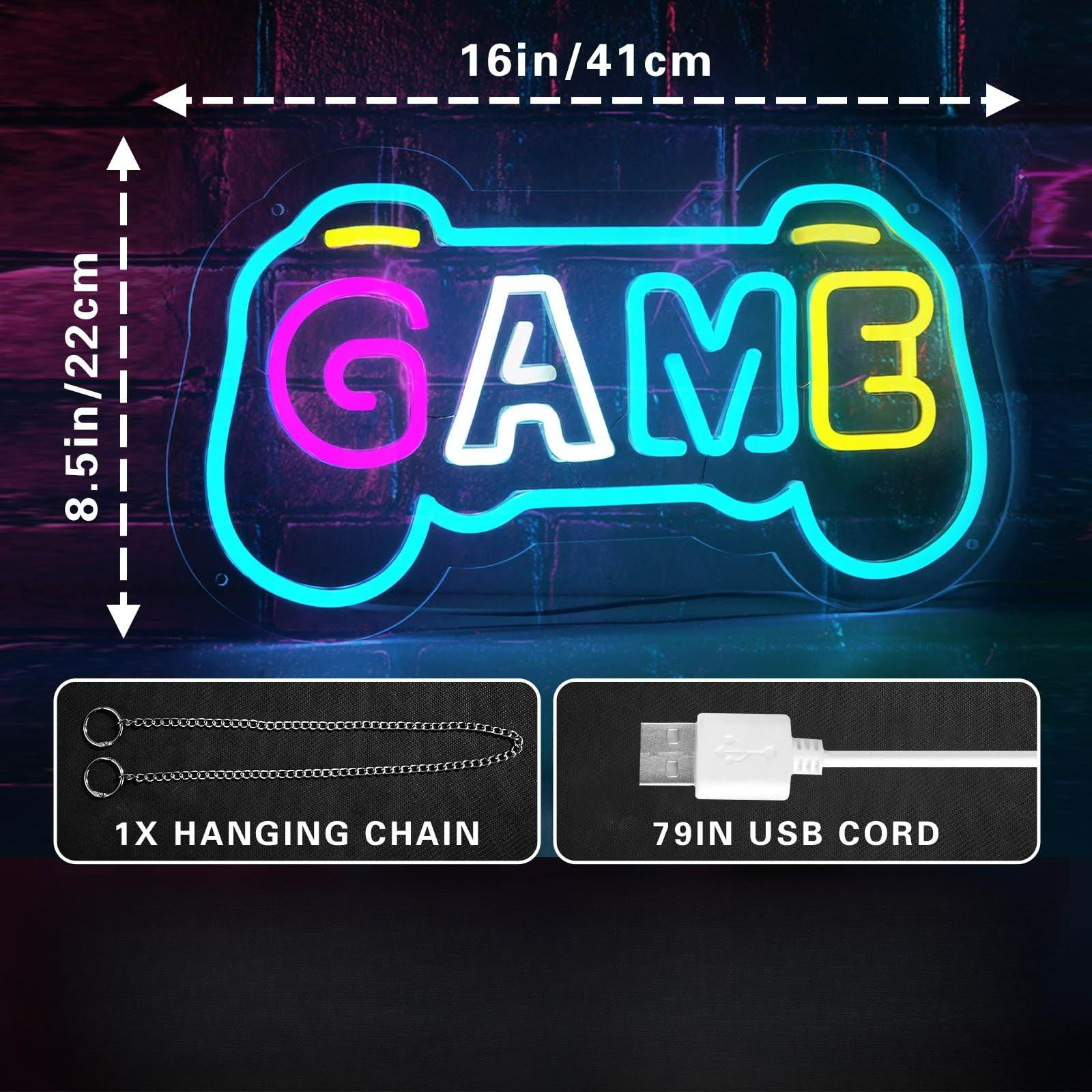 ゲーマーの部屋の装飾用ゲームネオンサイン、ゲームパッド型US - Gaming Accessories Gifts For Men のレビューと価格