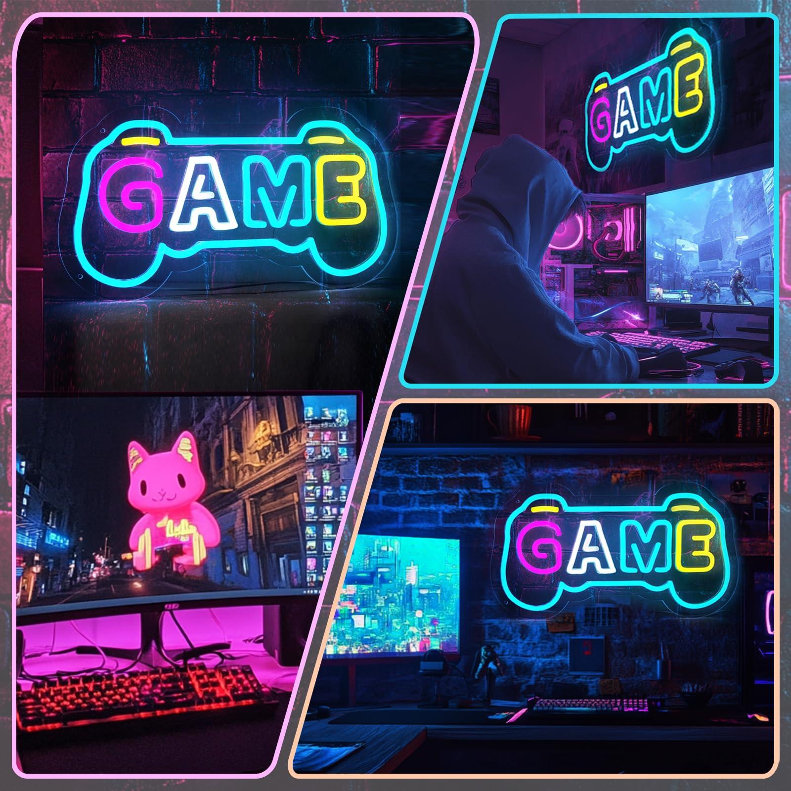ゲーマーの部屋の装飾用ゲームネオンサイン、ゲームパッド型US - Gaming Accessories Gifts For Men のレビューと価格