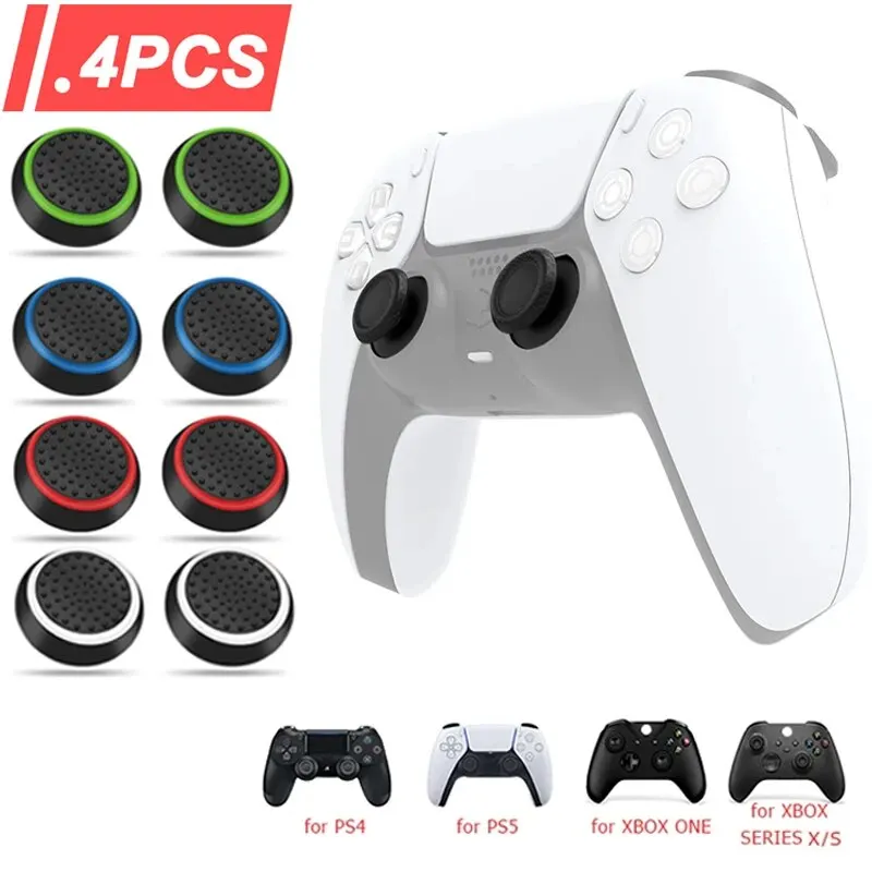 4 個のシリコン製アナログサムスティックグリップキャップ P - Gaming Accessories Xbox Series X のレビューと価格