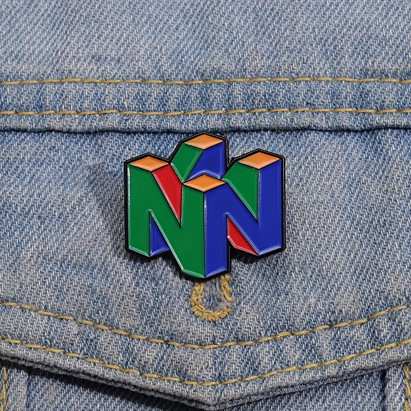 N64ロゴエナメルピン,レトロゲームコンソール,メタルブロー - Gaming Accessories Gifts For Men のレビューと価格