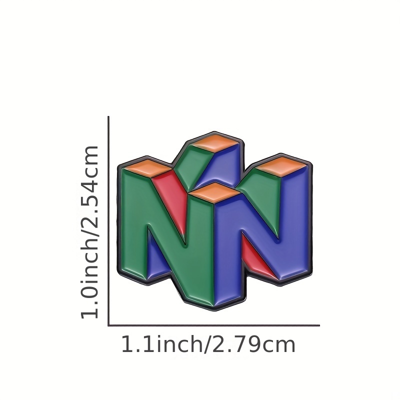 N64ロゴエナメルピン,レトロゲームコンソール,メタルブロー - Gaming Accessories Gifts For Men のレビューと価格