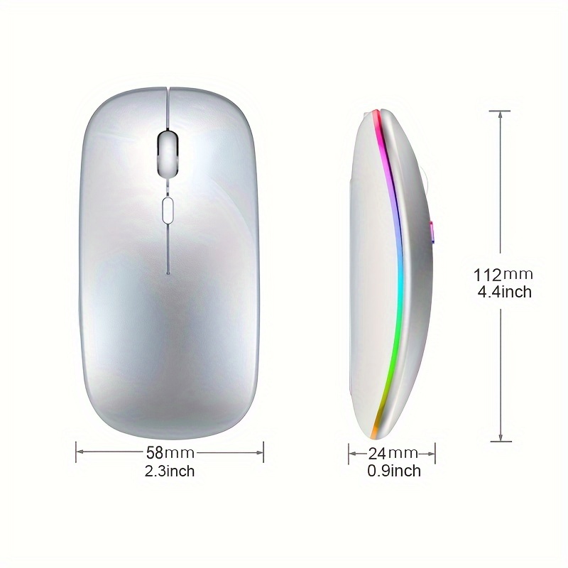 ワイヤレスマウス RGB 充電式 USB 2.4GHz Bl - Gaming Accessories のレビューと価格