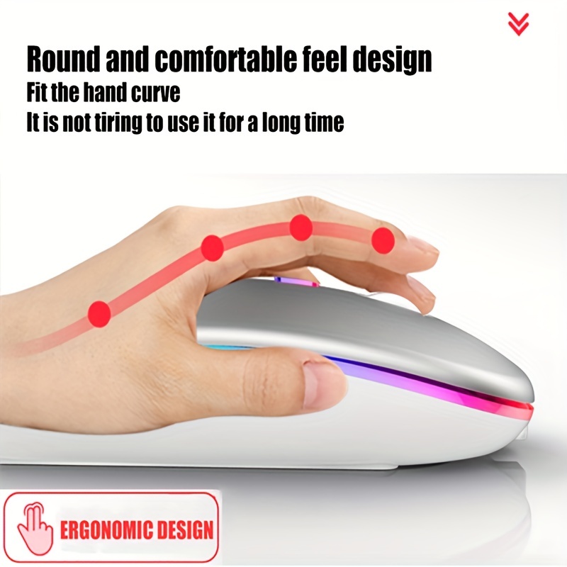 ワイヤレスマウス RGB 充電式 USB 2.4GHz Bl - Gaming Accessories のレビューと価格