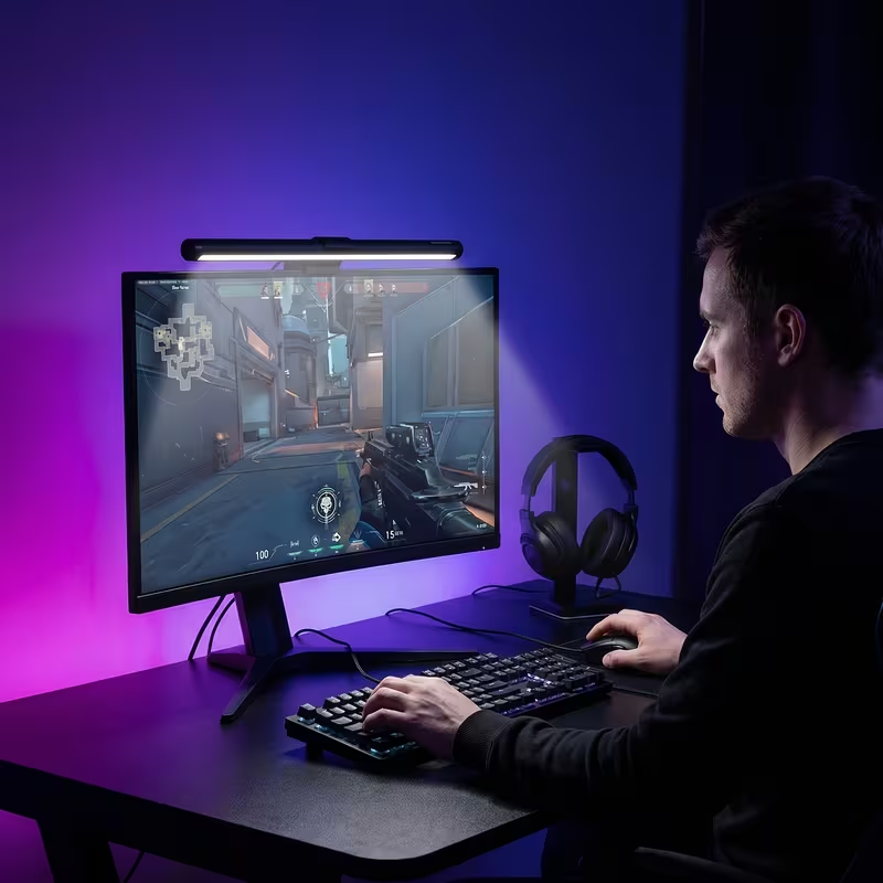 コンピュータモニターライトバー PCモニター用 USB給電L - Monitor Light Bar のレビューと価格