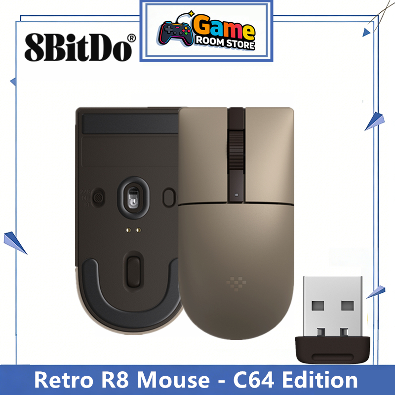 8BitDo Retro R8 マウス - C64 エディシ - Gaming Accessories Retro のレビューと価格
