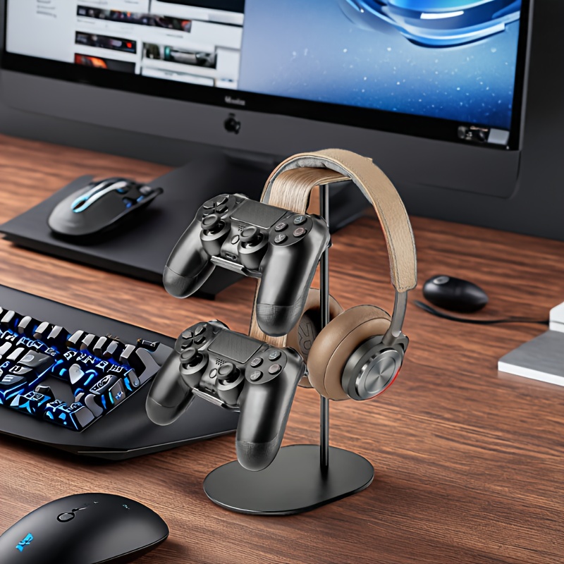 木製コントローラー＆ヘッドセットホルダー、PS5 PS4 X - Gaming Controllers Xbox Accessories のレビューと価格